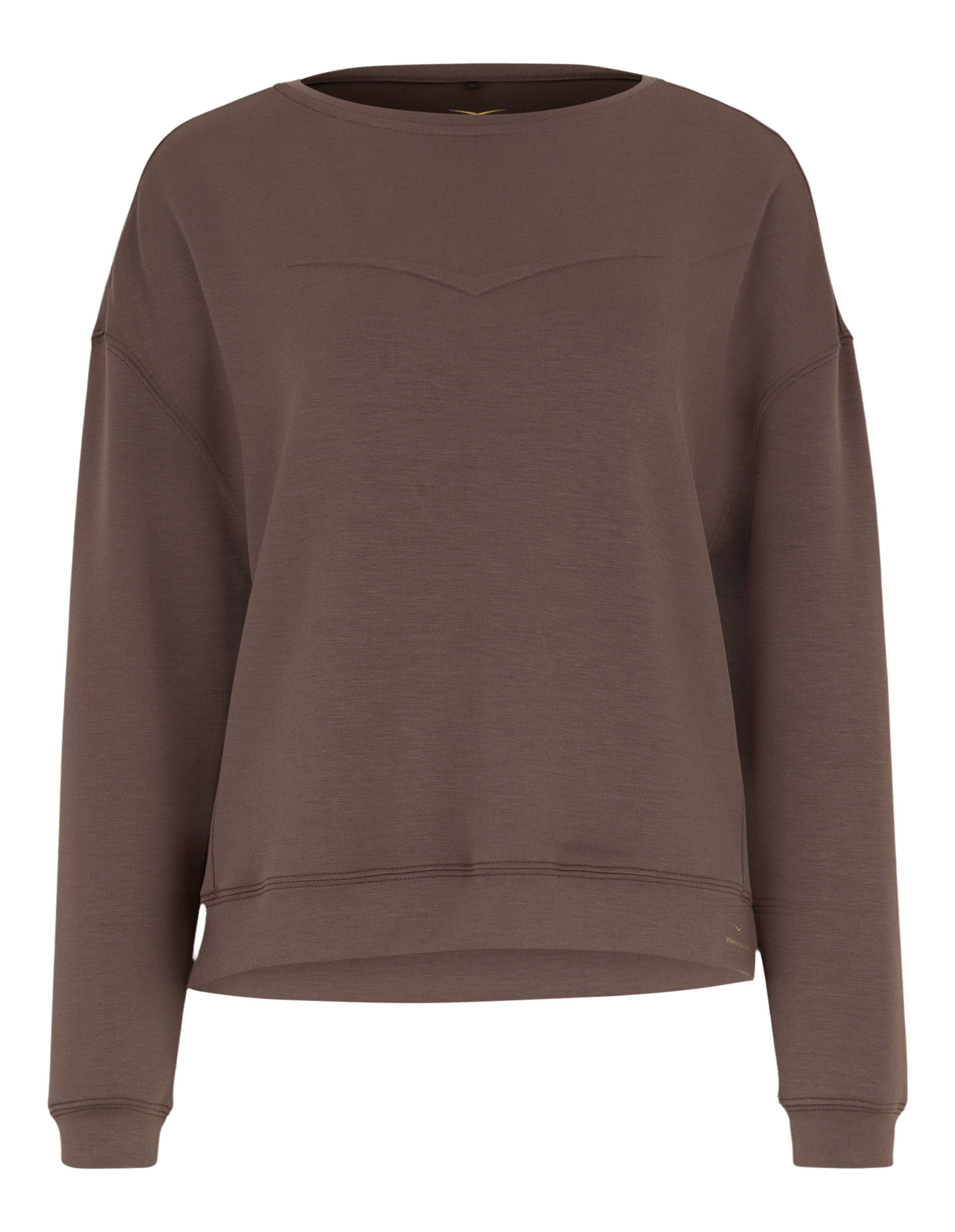 Kuscheliges braunes Sweatshirt mit entspannter Passform und dezenten Details für den Freizeitlook.