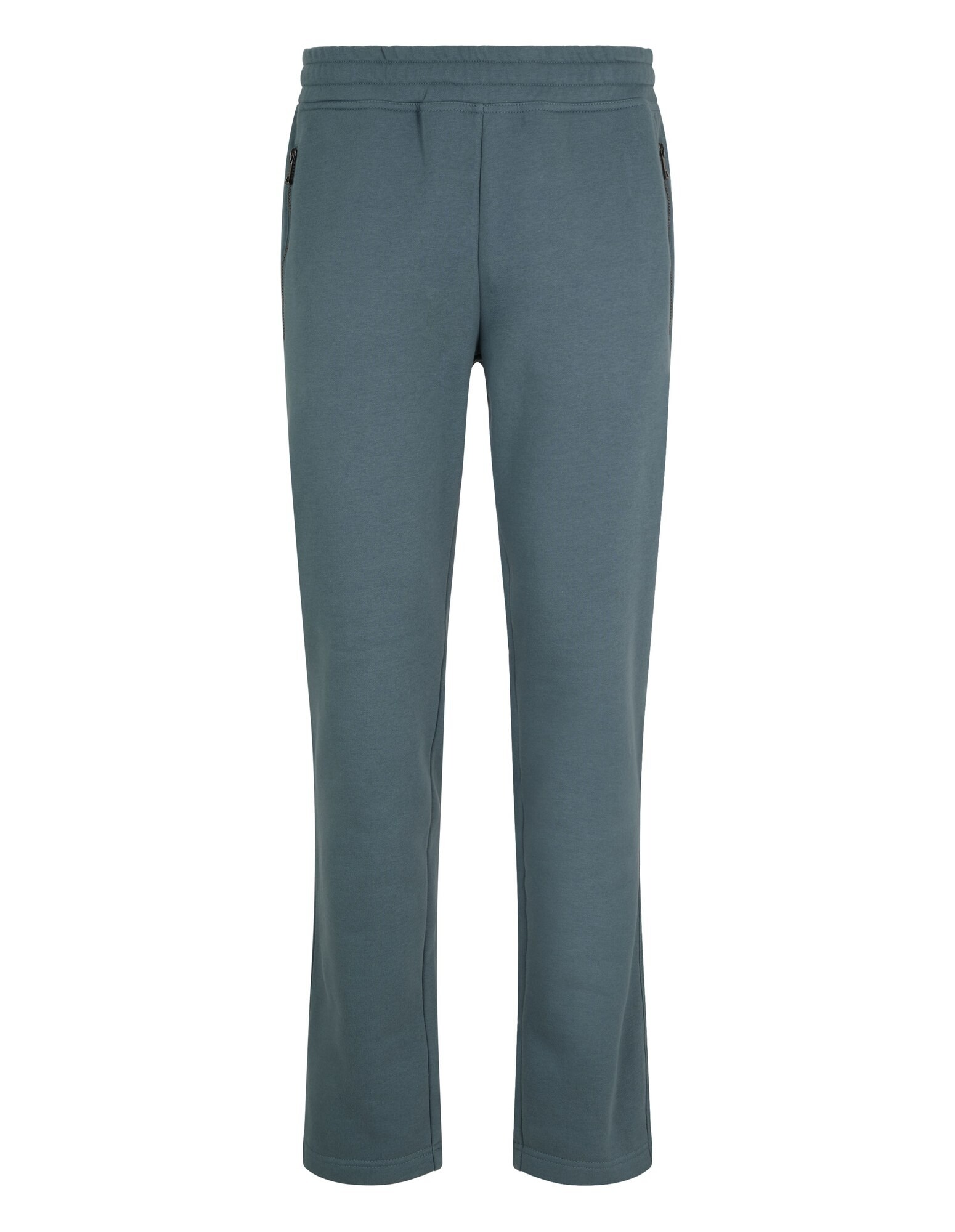 Bequeme Jogginghose in Blaugrün mit elastischem Bund und Seitentaschen.