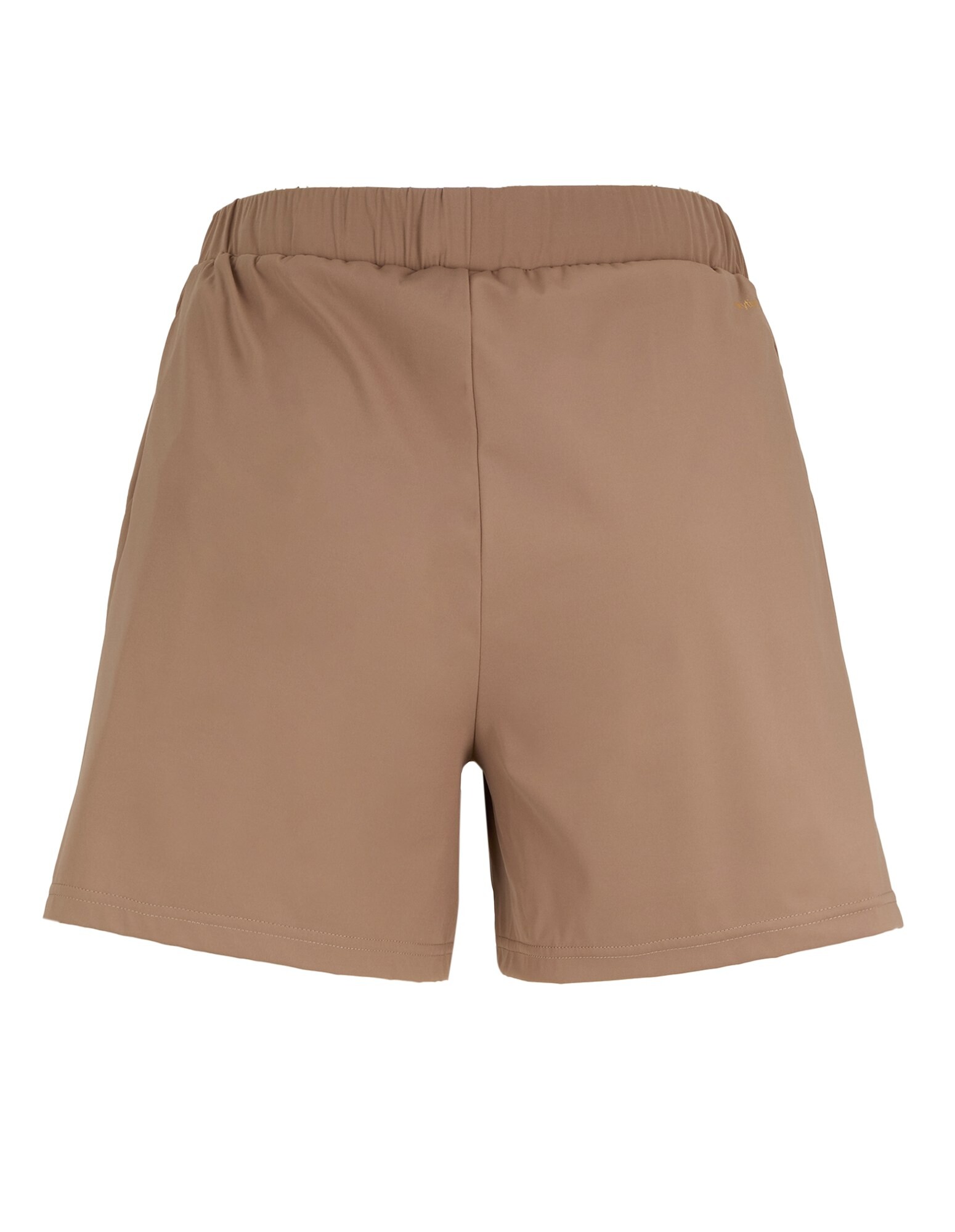 Braune, lässige Shorts mit elastischem Bund, perfekt zum Entspannen oder auf Reisen.