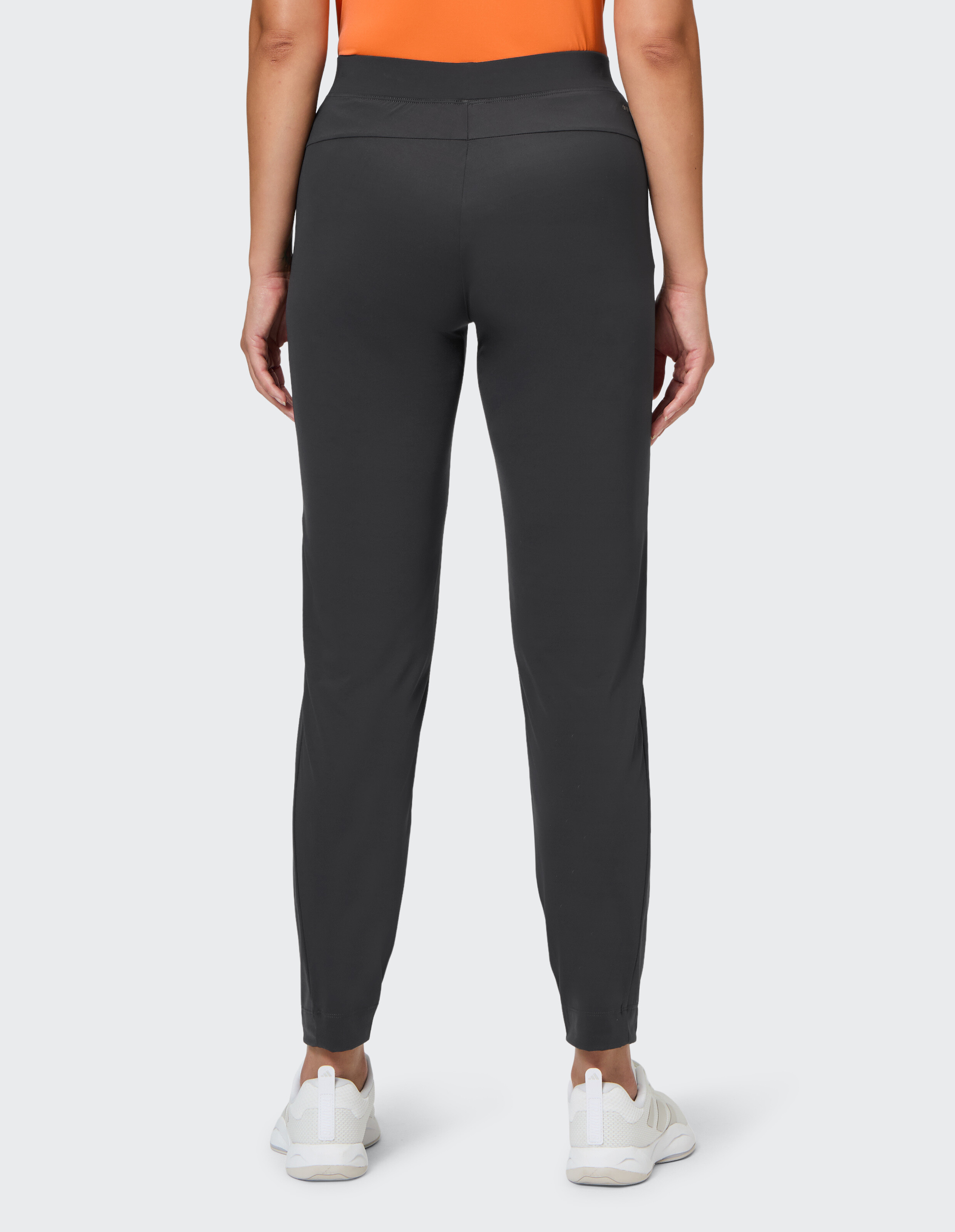 Rückansicht der Jogginghose „Venice Beach Brandy“ in Schwarz für lässiges, bequemes Tragen.