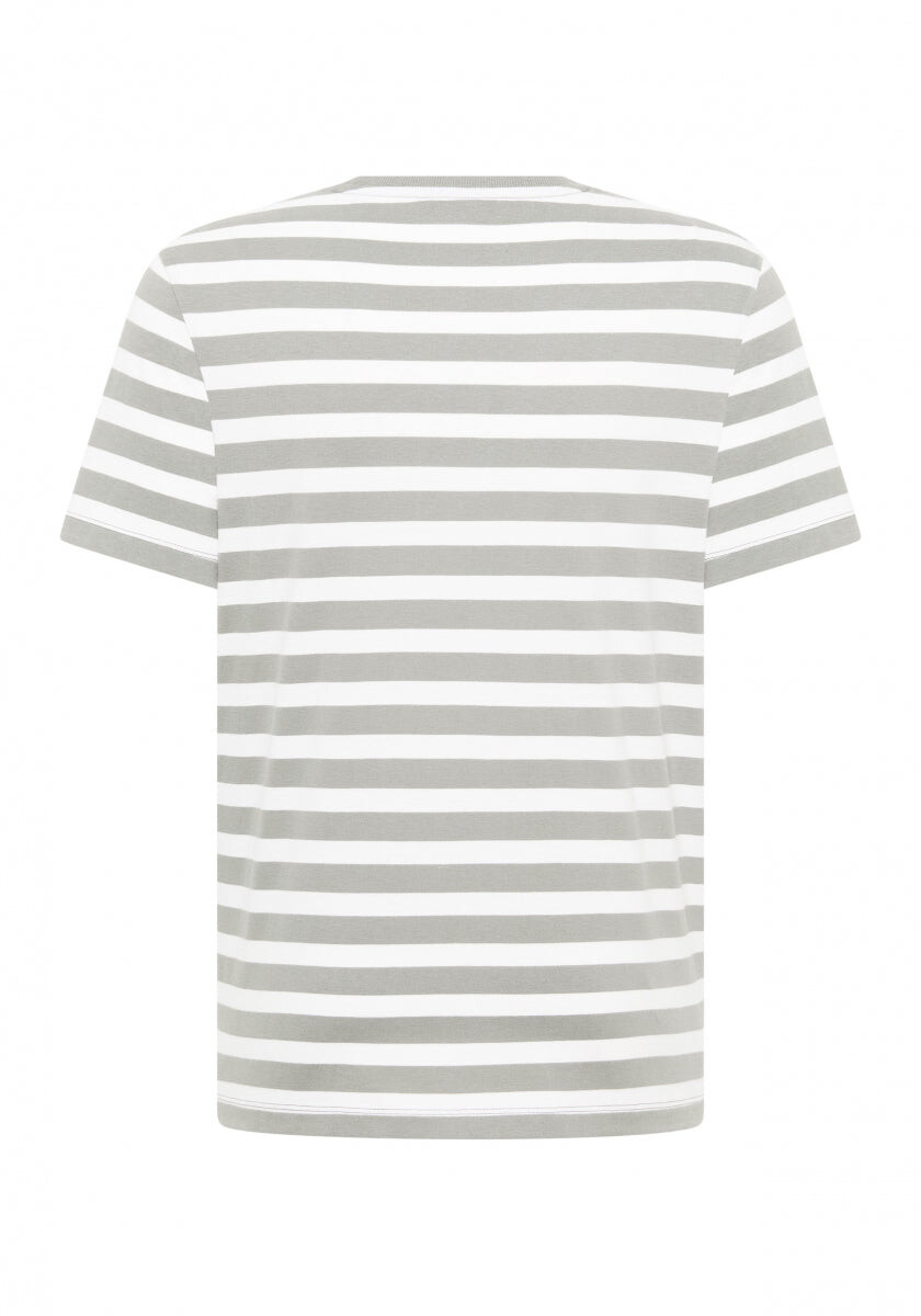 Noe T-Shirt loose fit von Elbsand in Stone + Bright White STRIPE
