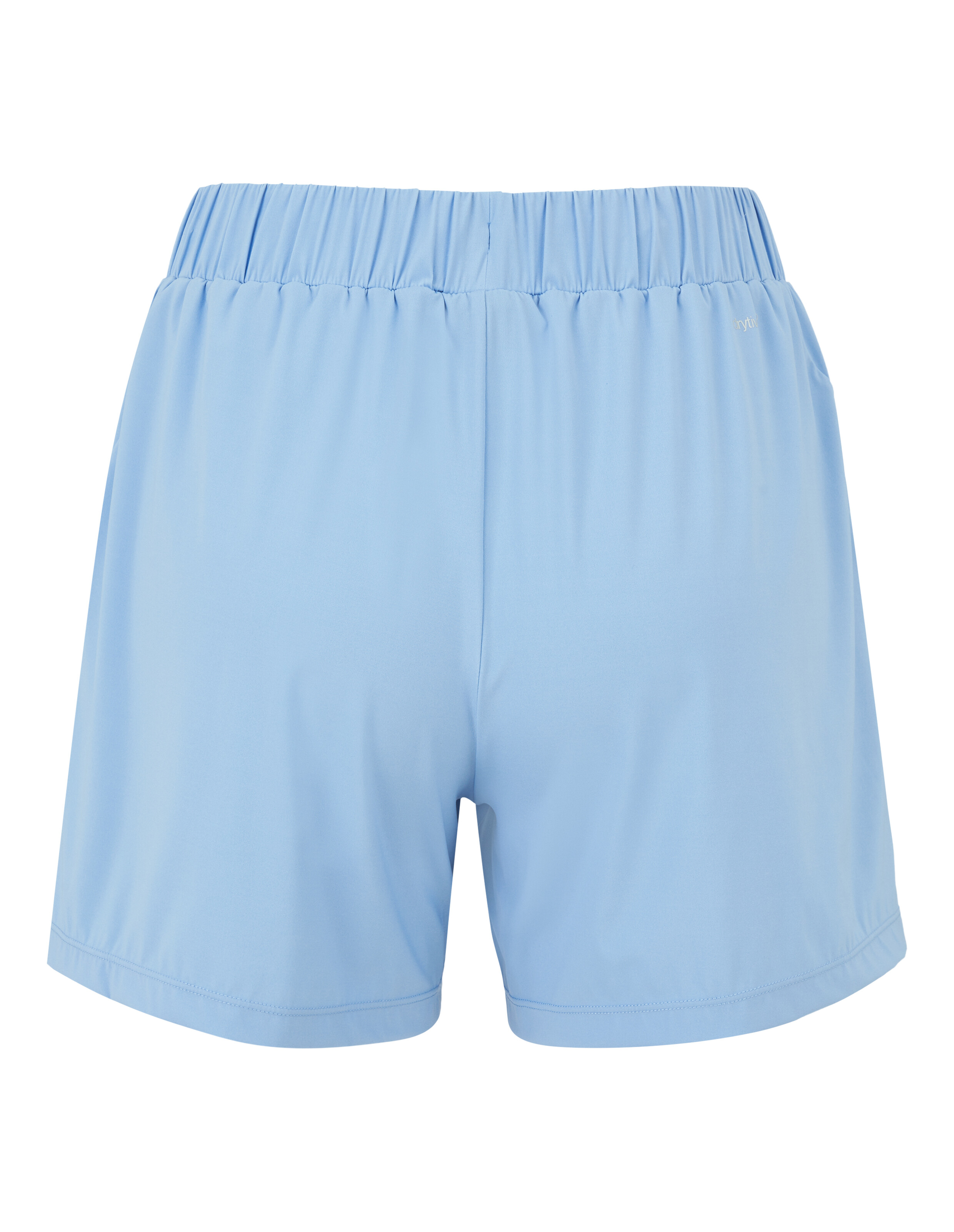 Hellblaue Freizeitshorts mit elastischem Bund für mehr Komfort.