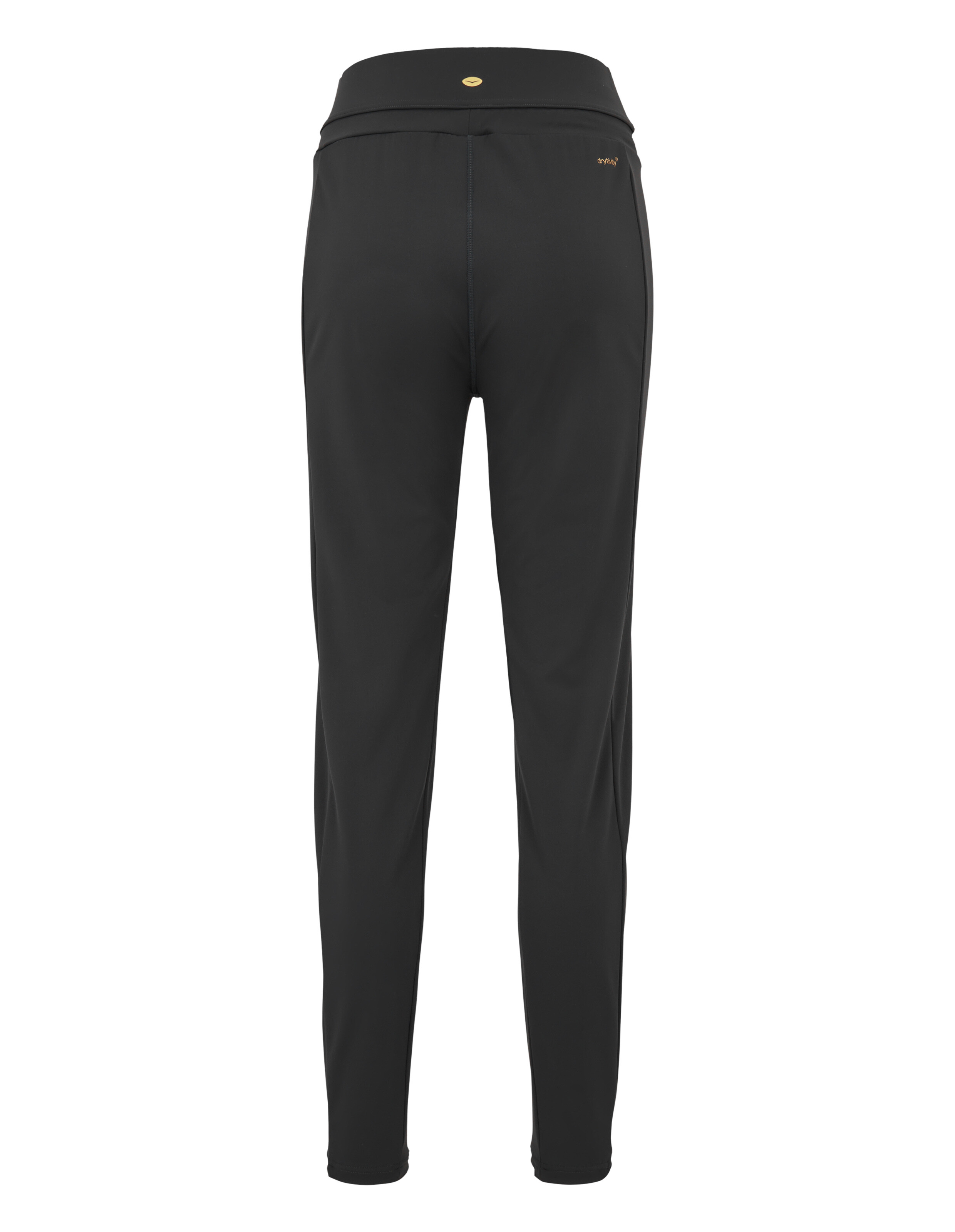 Schwarze Freizeithose mit breitem Bund, entworfen für Komfort und Stil, geeignet zum Faulenzen oder für Freizeitausflüge.