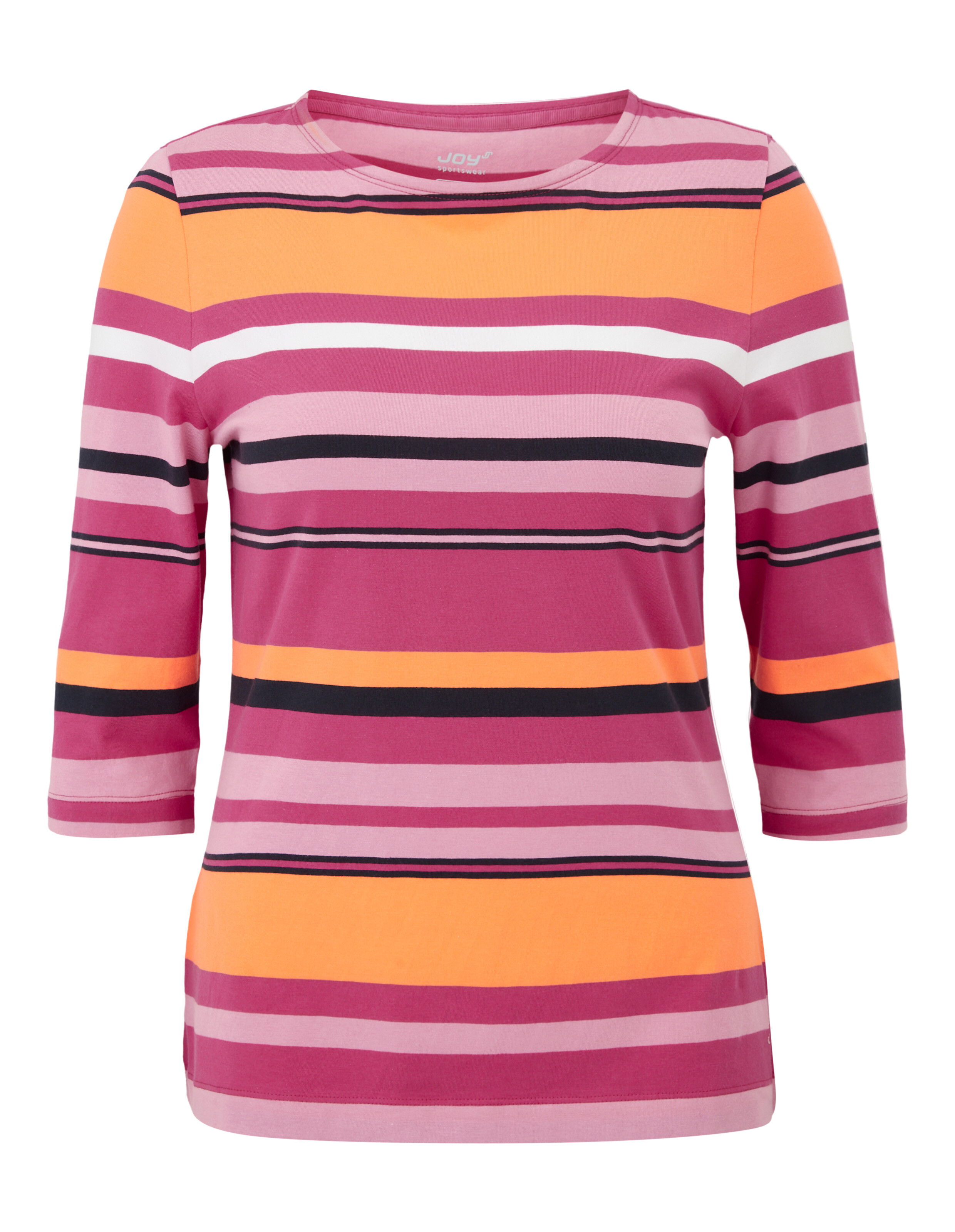 3/4-Arm-Shirt SARINA von JOY sportswear in fuchsia red stripes