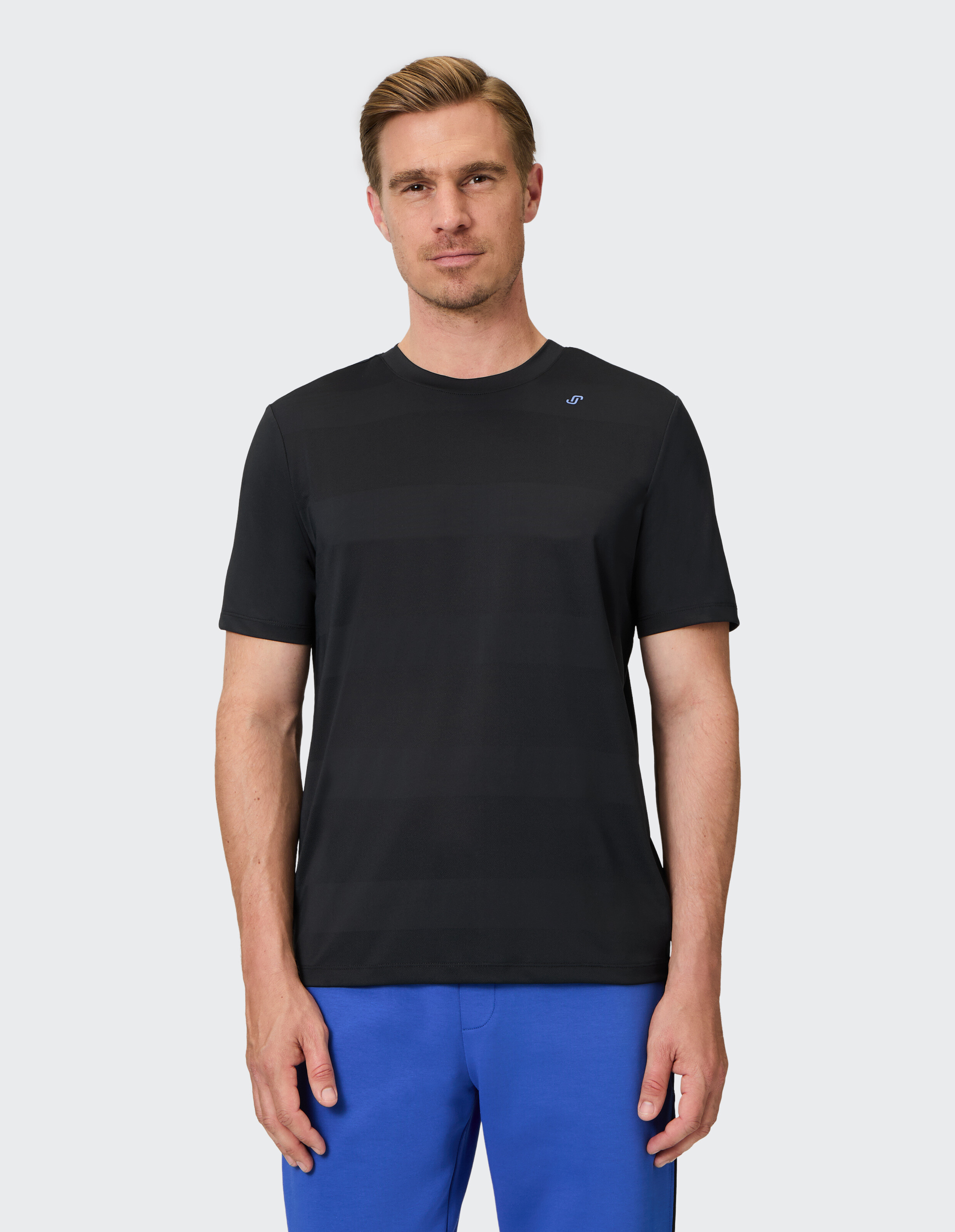 T-SHIRT JACQUARD G-Style von JOY sportswear in anthracite stripes