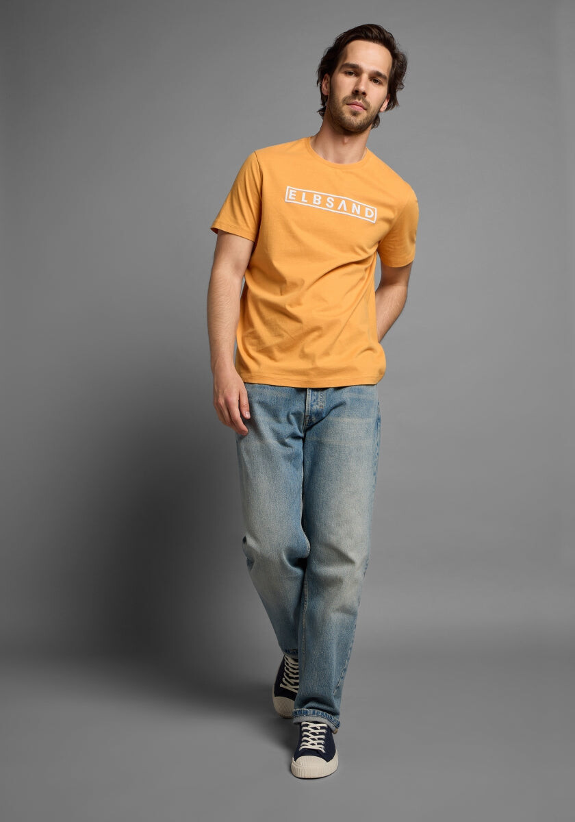 Finn T-Shirt regular fit von Elbsand in Cadmium Orange