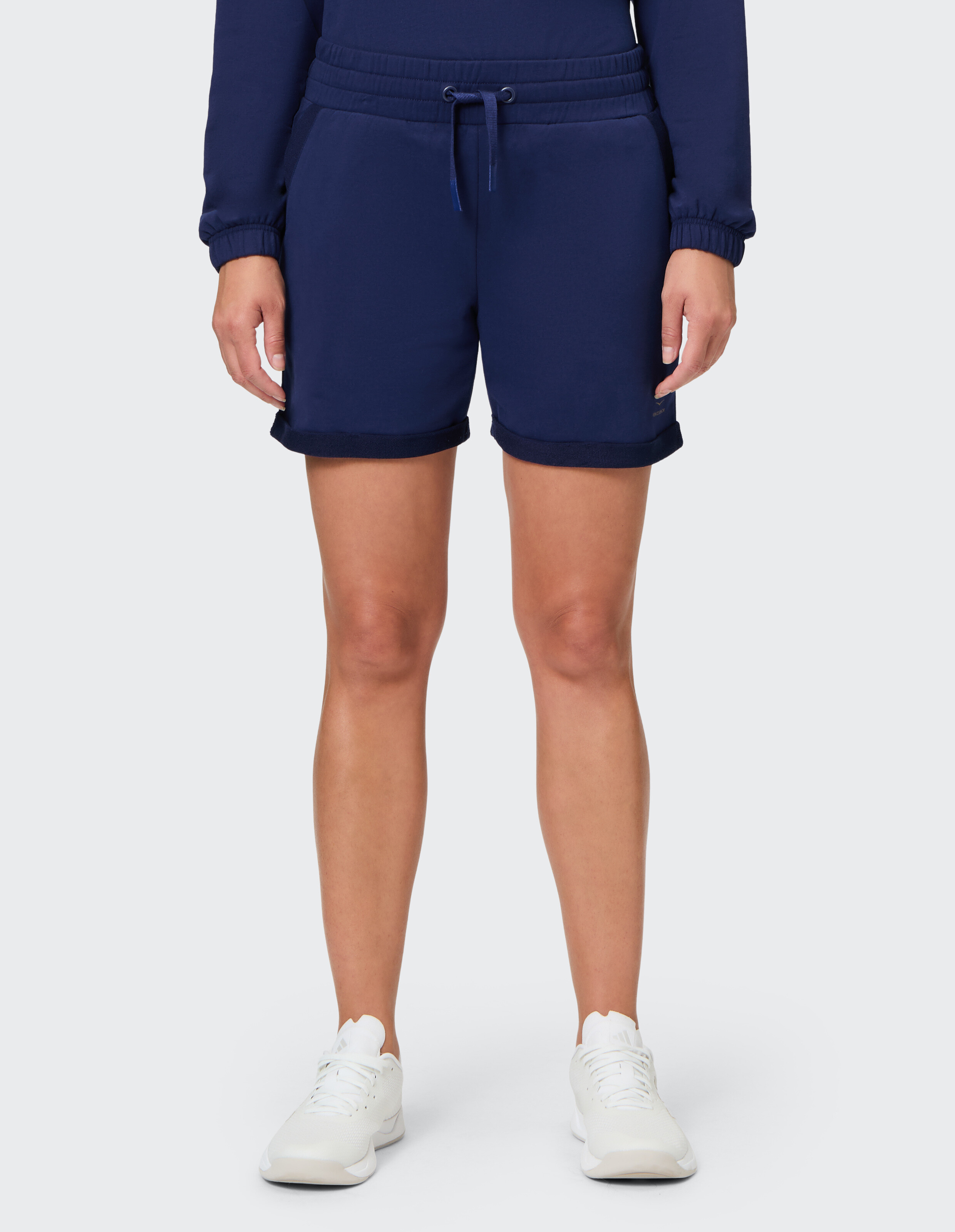 Venice Beach Olivia Shorts in Marineblau, lässige, bequeme Loungewear mit Kordelzug.