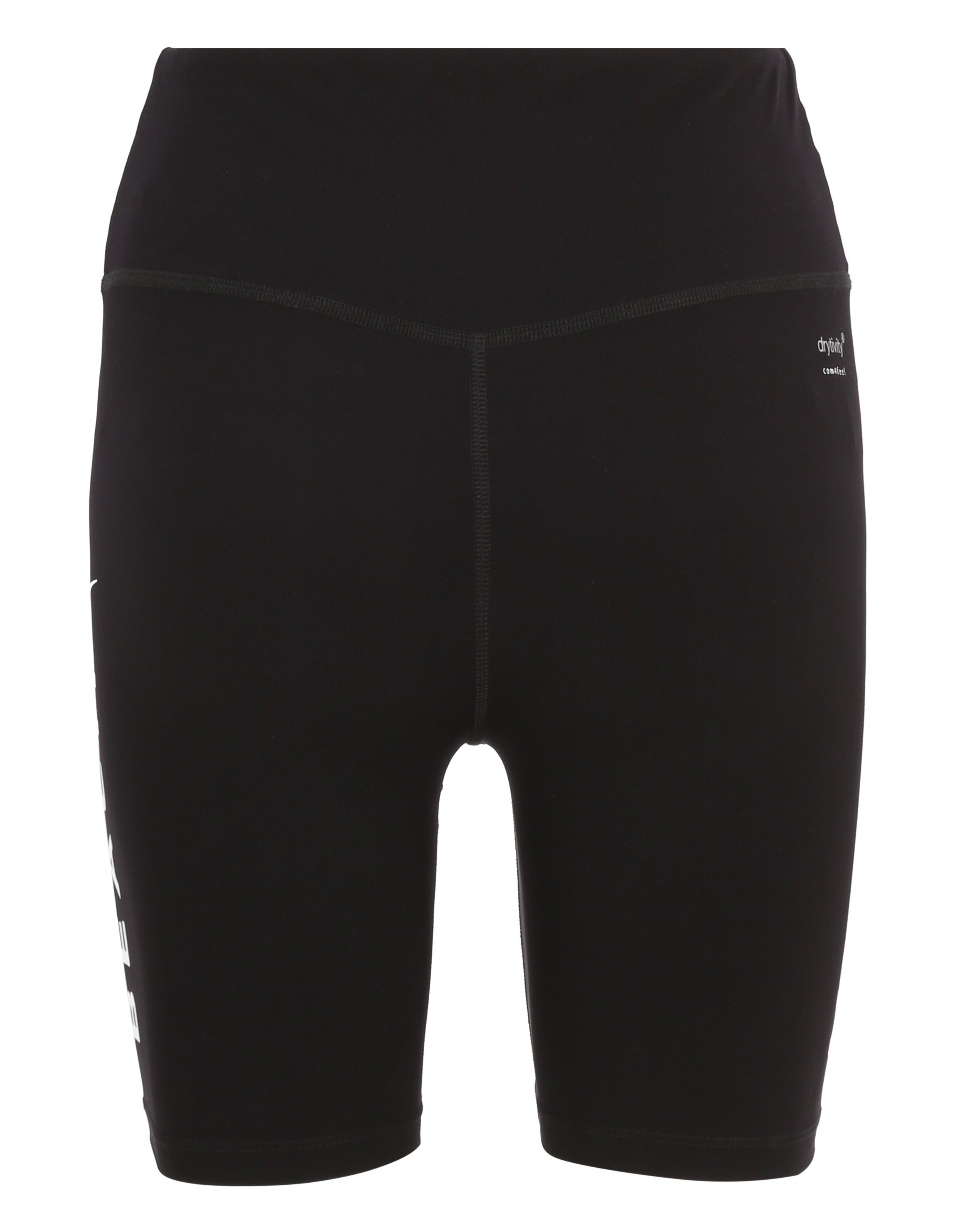 Schwarze ELBSAND-Bikershorts mit hohem Bund für bequeme Freizeitkleidung.