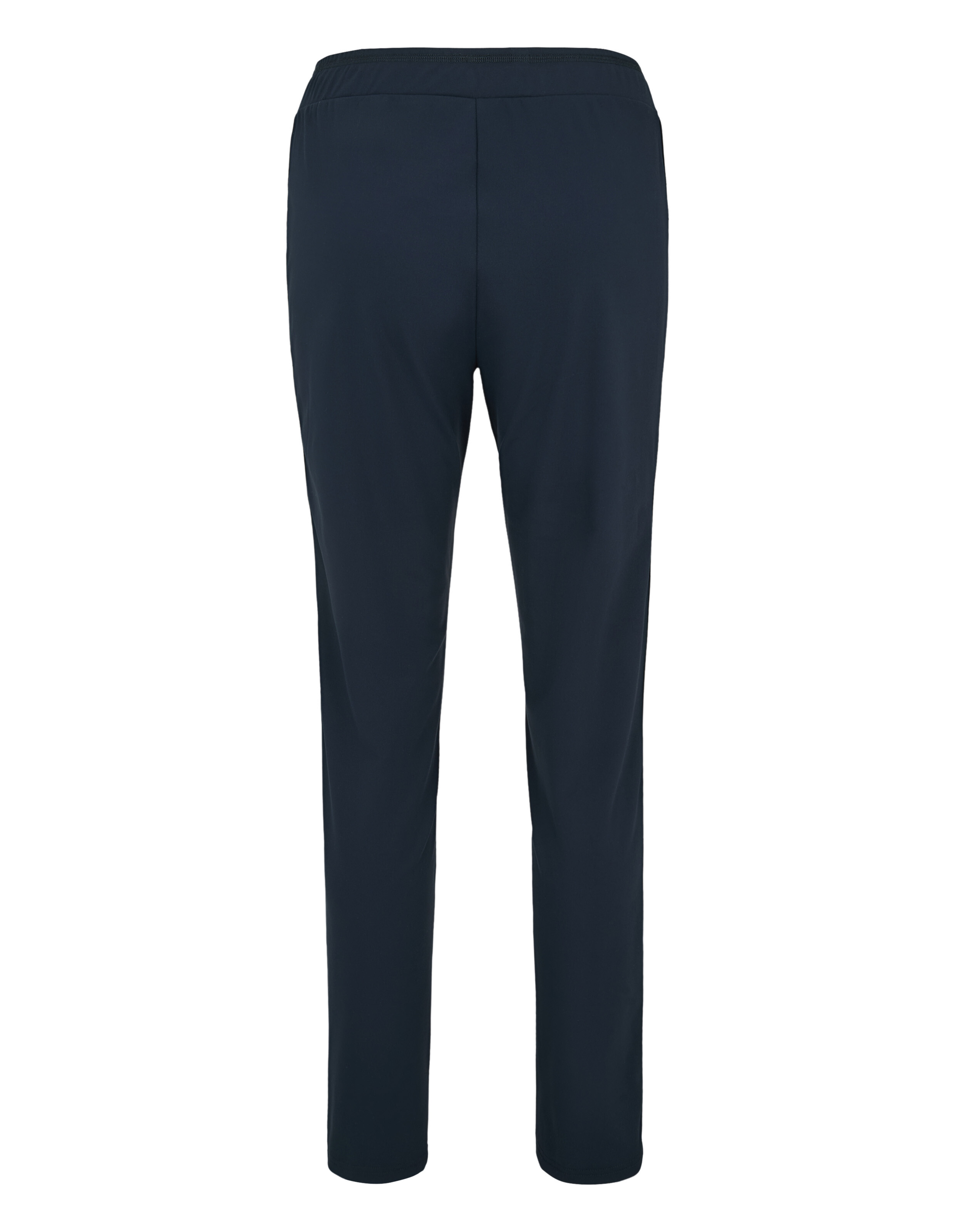 Marineblaue Freizeithose mit bequemem elastischem Bund, perfekt zum Entspannen.