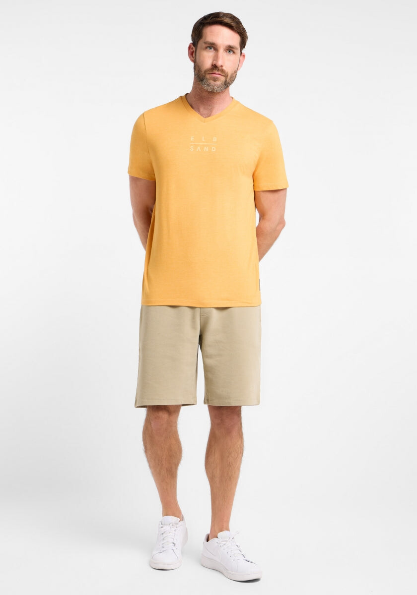 Ibbe T-Shirt regular fit von Elbsand in Cadmium Orange Melange