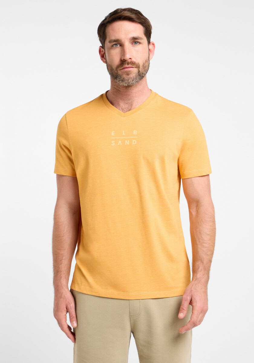 Ibbe T-Shirt regular fit von Elbsand in Cadmium Orange Melange