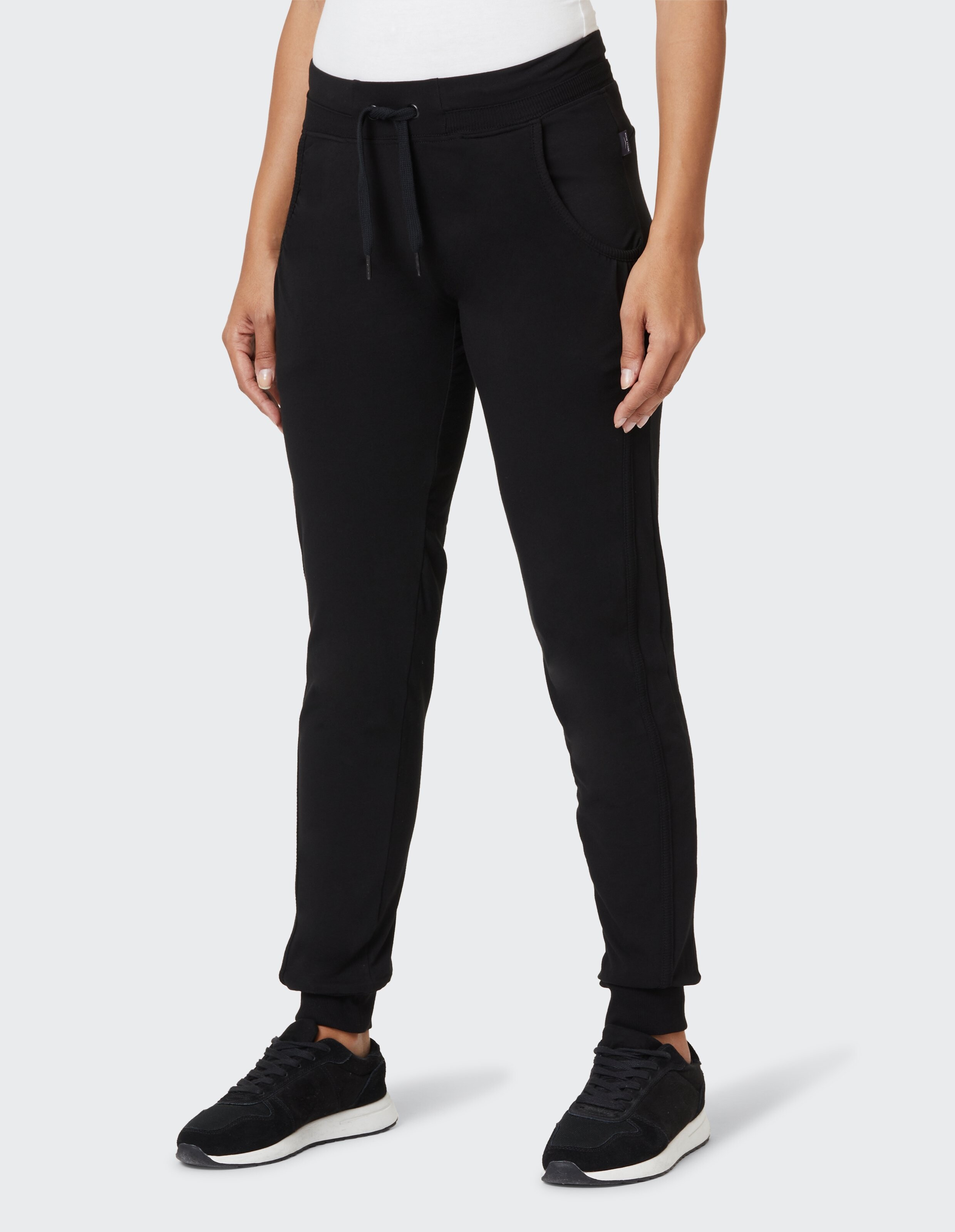 Schwarze Jogginghose „Marget“ von Venice Beach mit Kordelzug in der Taille für gemütliche Freizeitkleidung.